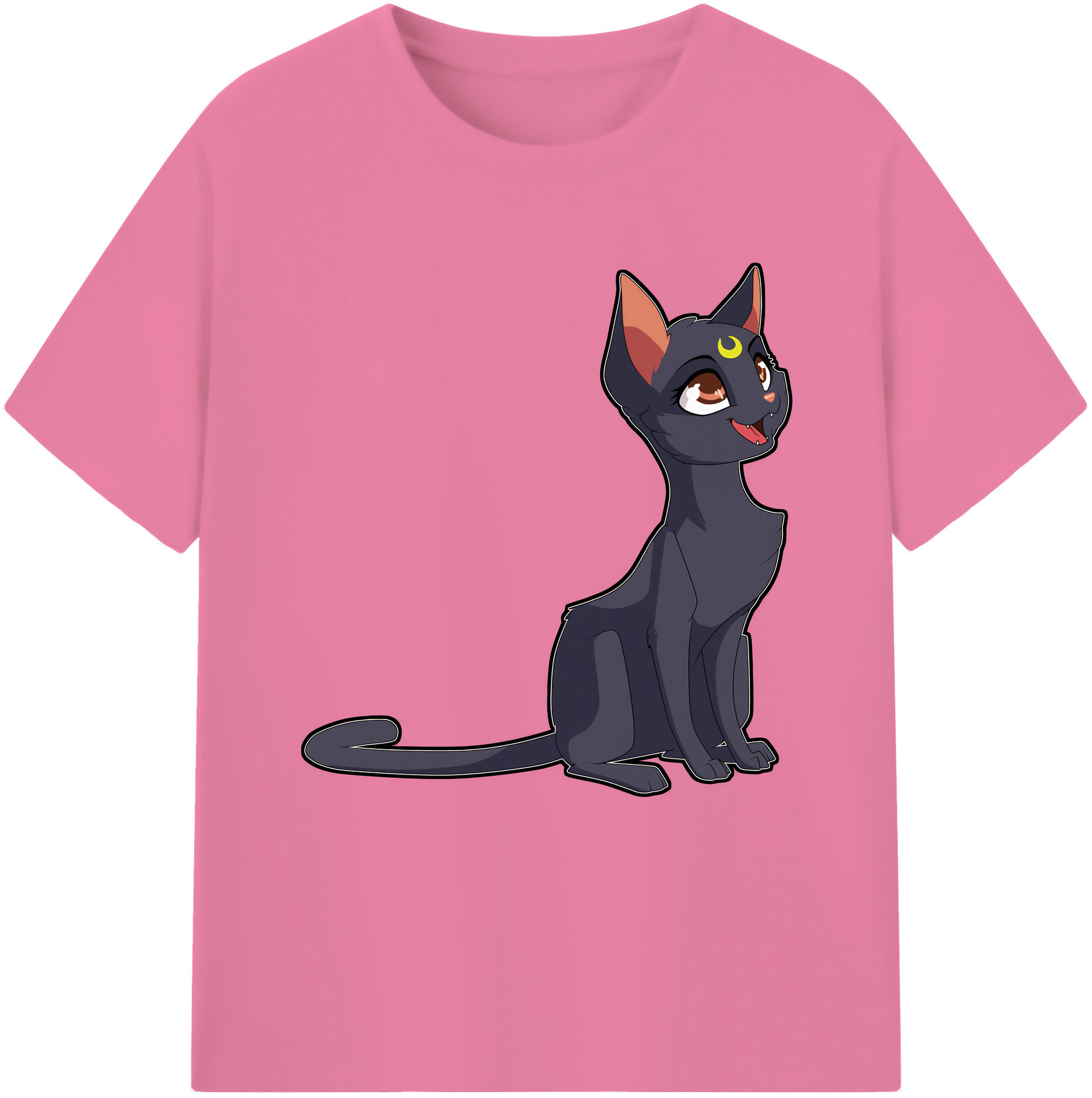 （画像用） 美少女戦士セーラームーン Sailor Moon 綿100％半袖Tシャツ（フロントプリント）